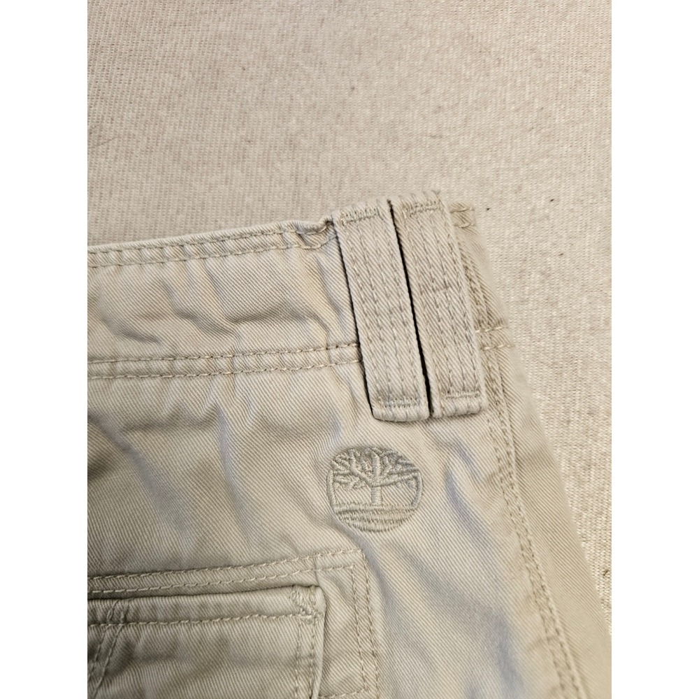 Timberland Mens Cargo Shorts Size 40 Khaki Tan Cotton Twill Hiking Utility 5325 - Picture 4 of 6